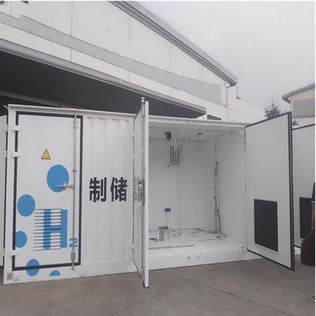 500m3/H 1MW gerador de hidrogénio em recipiente Electrolisador de água para central de energia a célula de combustível