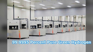 Planta de hidrogênio verde com pureza de 99,9995%